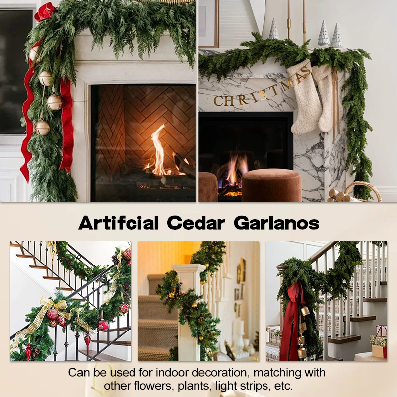 Christmas Wreath with Free LED Light Strip – Festive Artificial Holiday Decor 1.0