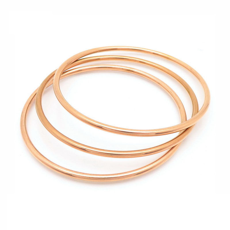 3 Bracelets -Rose Gold