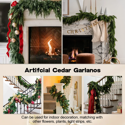 Christmas Wreath with Free LED Light Strip – Festive Artificial Holiday Decor 1.0