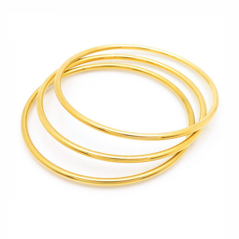 3 bracelets-steel color